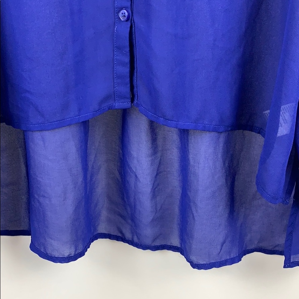 Silence + Noise Sheer Button Down Blouse - image 6